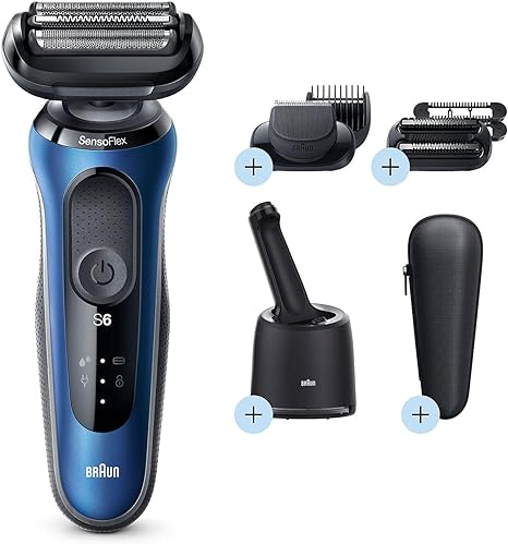 Braun Series 6 6090cc Electric Razor for Men with SmartCare Center, Beard and Stubble Trimmer