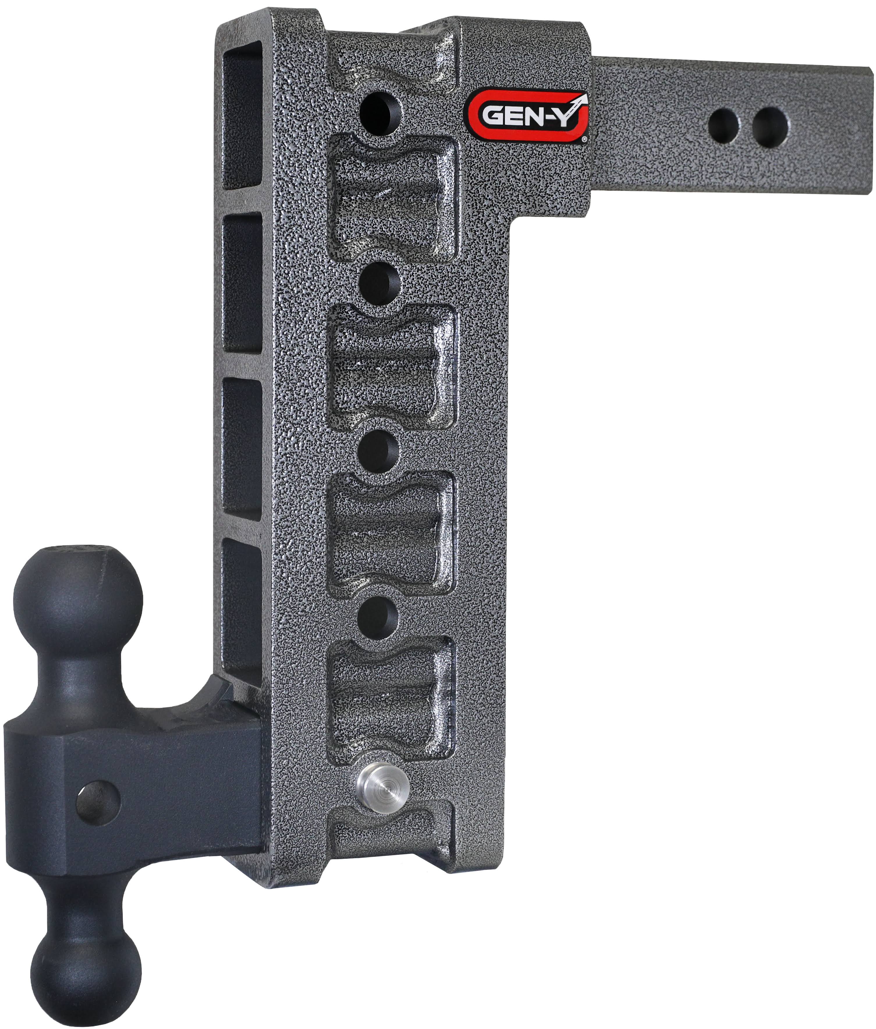 Gen-Y Mega Duty Shank Drop TW 32K Hitch w/GH-0161 Dual-Ball Pintle Lock