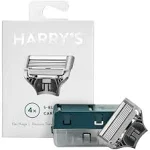 Harrys Razor Blades (3 Packs of 4) in Durable Hinged Water Friendly Travel Cases