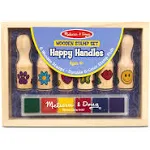 NEW Melissa &amp; Doug Happy Handles Wooden Stamp Set