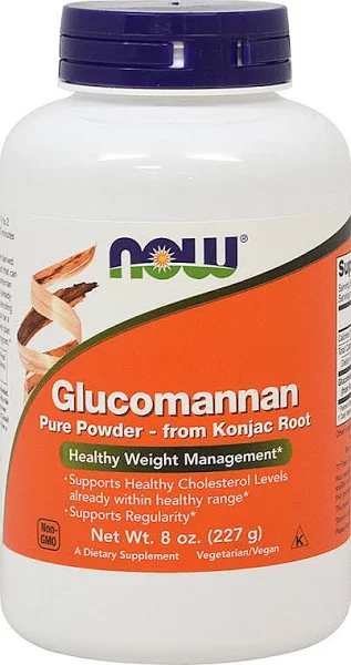 Glucomannan 100% Pure Powder  8 oz By Now Foods