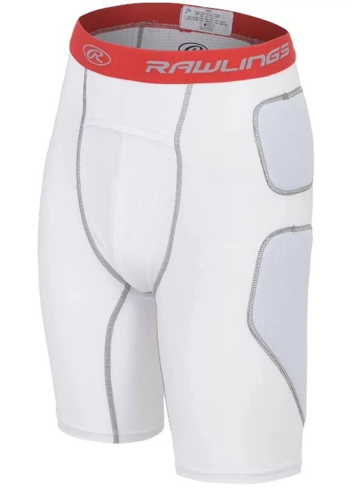 Rawlings | Premium Baseball Slider Shorts | Youth Sizes | Black & White Options