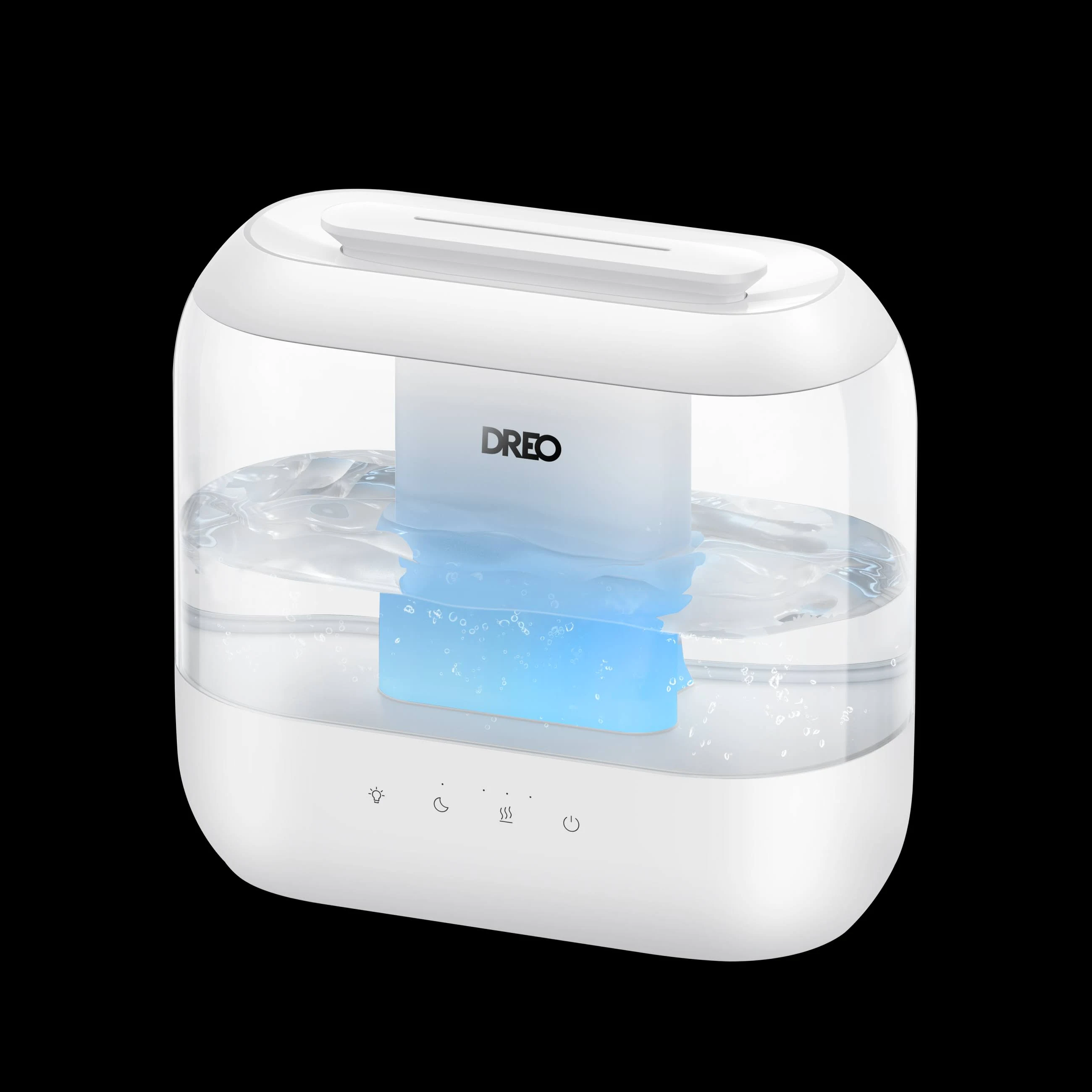 Dreo Humidifiers for Bedroom, Top Fill 4L Supersized Cool Mist Humidifier with Oil Diffuser and Nightlight, 32H Runtime, Quiet Ultrasonic