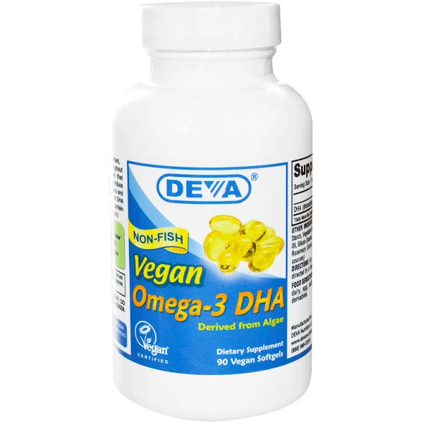 Deva Vegan Omega-3 DHA Softgels