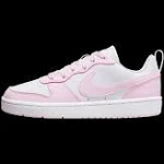 Kids' Nike Court Borough Low Recraft Shoes Big 5.5 White/Pink Foam