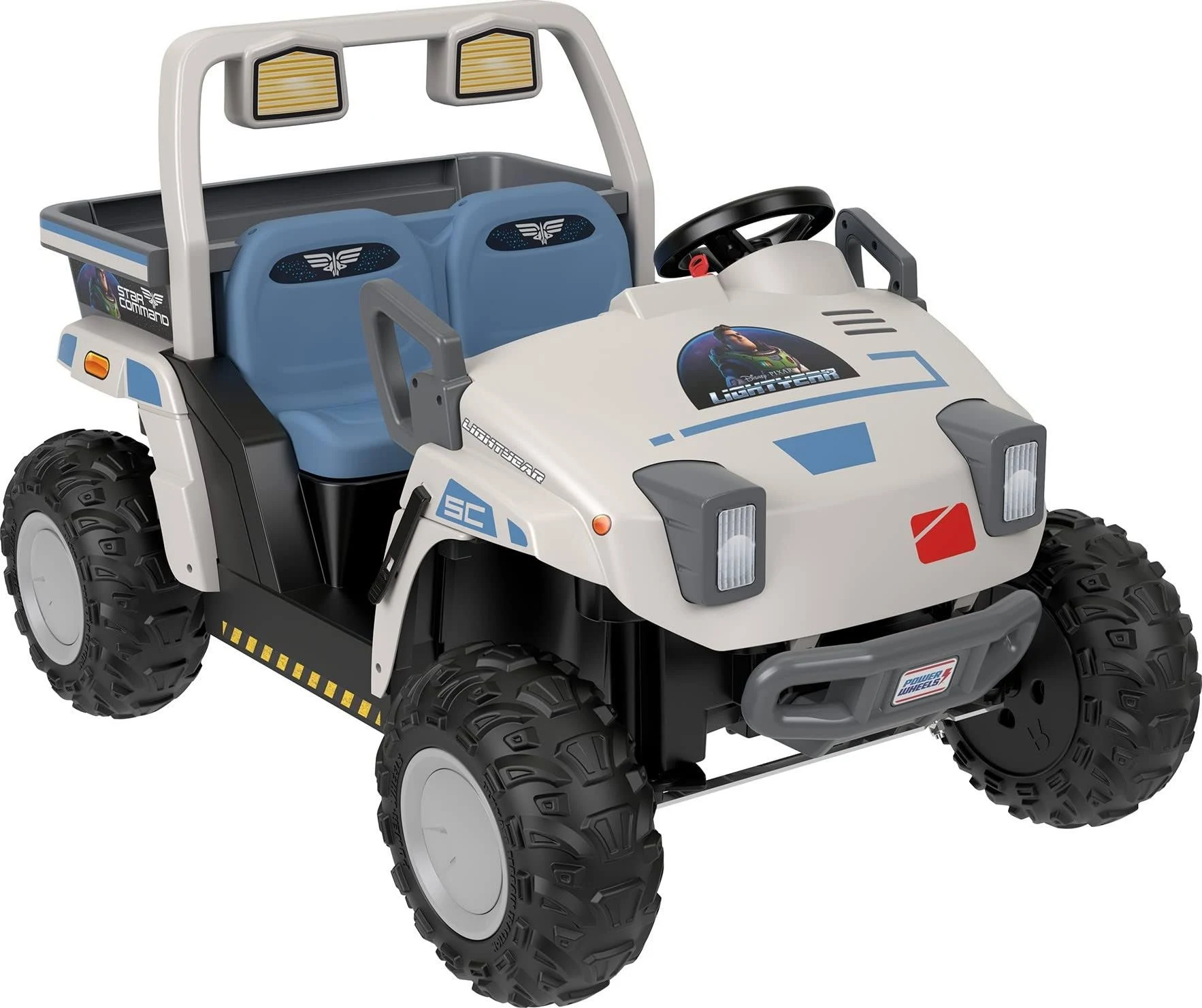 Power Wheels Battery-Powered Ride-On Disney and Pixar Lightyear Star Command Base ...