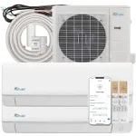 Senville SENA-18MO-209 18000 BTU Dual Zone Split Air Conditioner and Heat Pump, Mini