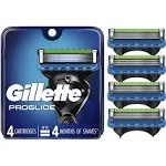 Gillette Fusion Proglide Power Cartridges  4 each By Gillette