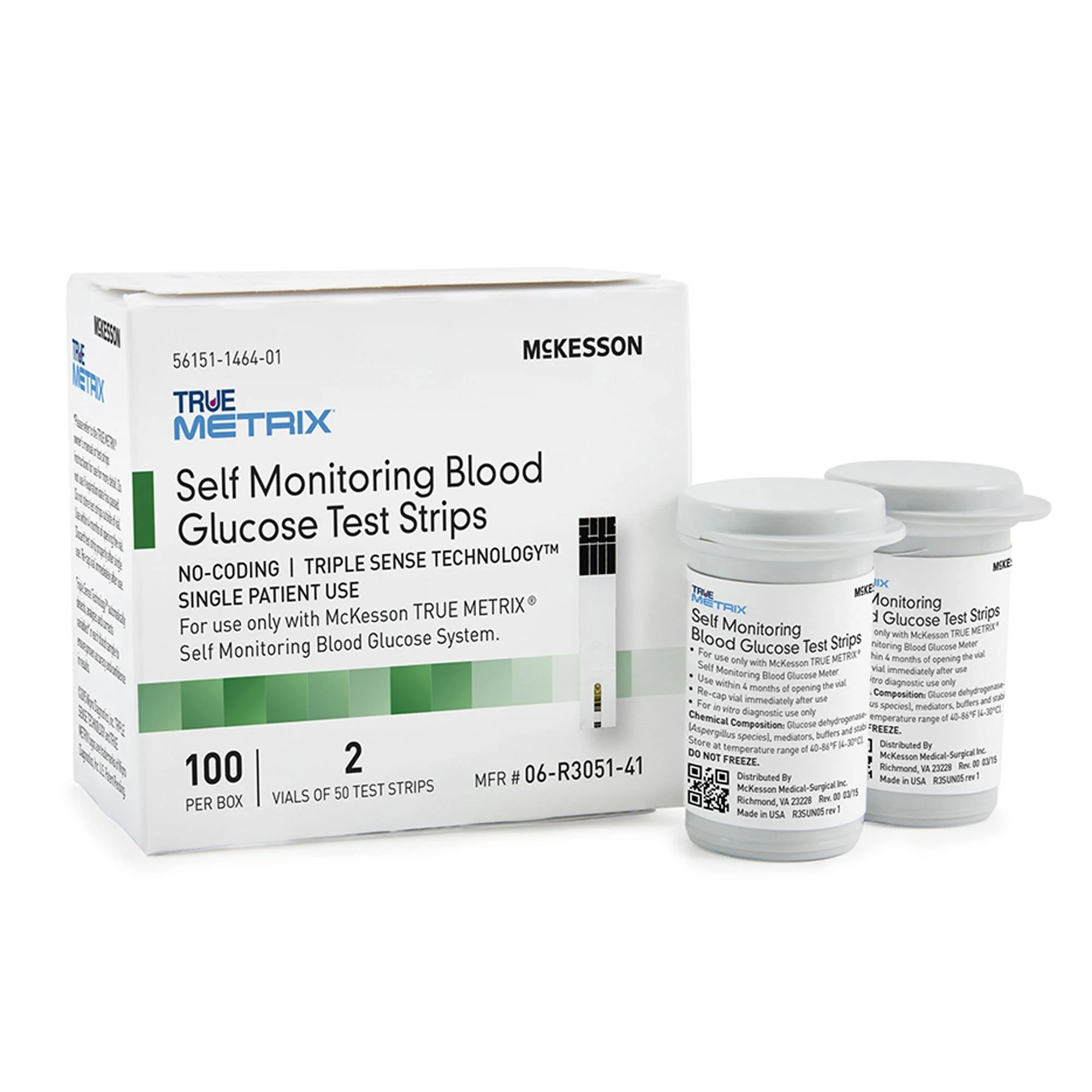 McKesson True Metrix Blood Glucose Test Strips - Box/100