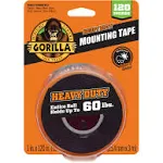 Gorilla 1 in. x 10 ft. Black Heavy Duty Mounting Tape