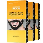 CILRIAL Beard Dye for Men,Beard Coloring for Men,Black Beard Dye Mustache and Be