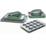 Caraway 11-Piece Nontoxic Ceramic Bakeware Set Sage