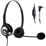 Arama Phone Headset 2.5mm with Noise Canceling Mic & Mute Switch Ultra Comfort ...