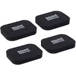 Sound Addicted Isolation Pads for Soundbar - Anti Vibrations Foam Pads Feet (4Pack) 3.5'' x 2.5'' x 0.65'' Suitable for Most Soundbars - BarPads (Rectangle)