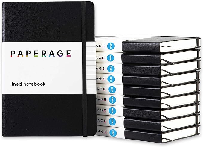 Paperage Lined Journal Notebook, 160 Pages