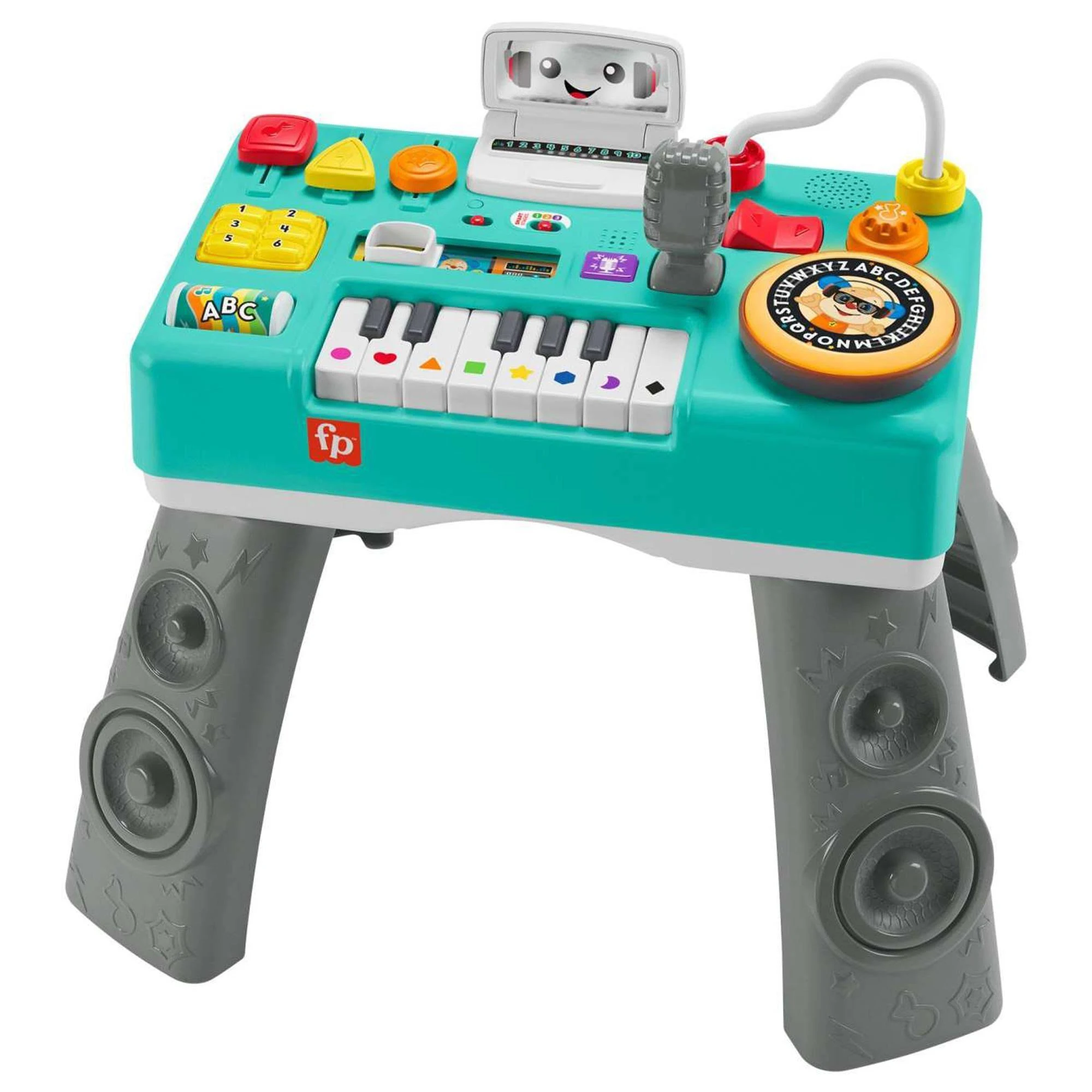 Fisher-Price Laugh & Learn Mix & Learn DJ Table, Musical Learning Toy for Baby & Toddler