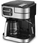 Cuisinart Coffee Maker Barista System, Coffee Center 4-In-1 Coffee Machine, Single-Serve Coffee, Espresso & Nespresso Capsule Compatible, 12-Cup Carafe, Black, SS-4N1