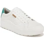 Dr. Scholl's Time Off Platform Sneaker | Women's | White/Green | Size 10 | Sneakers