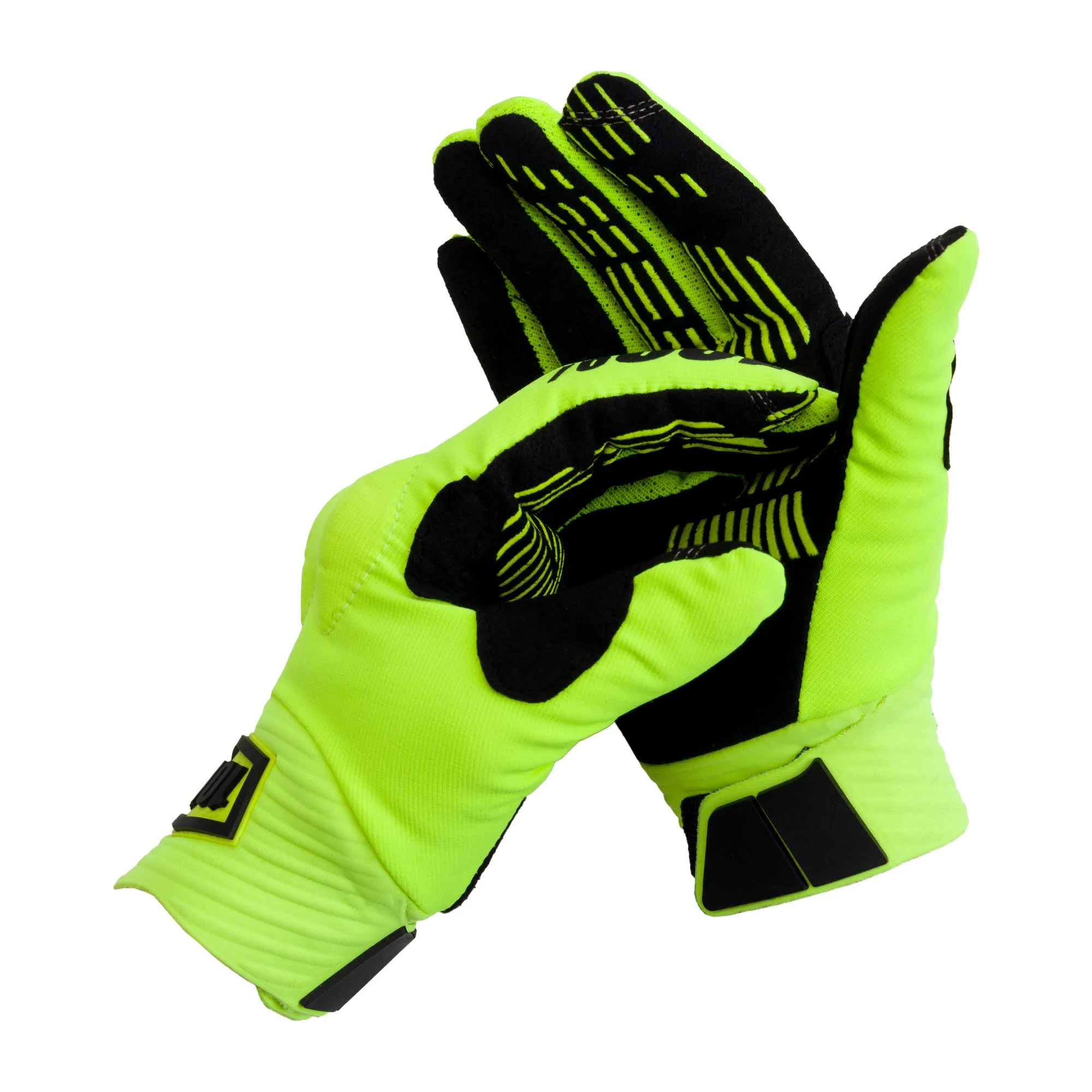 100% Cognito Gloves (Medium, Yellow/Black)