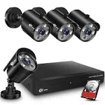 Xvim 8CH 1080p Security Camera System Home Outdoor 1TB Hard Drive Pre-