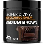 FORTIVO Leather Recoloring Balm, Leather Color Restorer, Leather Restorer for Couches, Leather Scratch Remover, Leather Scratch Repair, Leather Balm