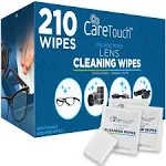 Care Touch Lens Cleaning Wipes, Pre Moistened Cleansing Cloths Great for Camera