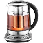 Mecity Electric Glass Tea Maker With Temperature Control and Infuser - LCD Di...