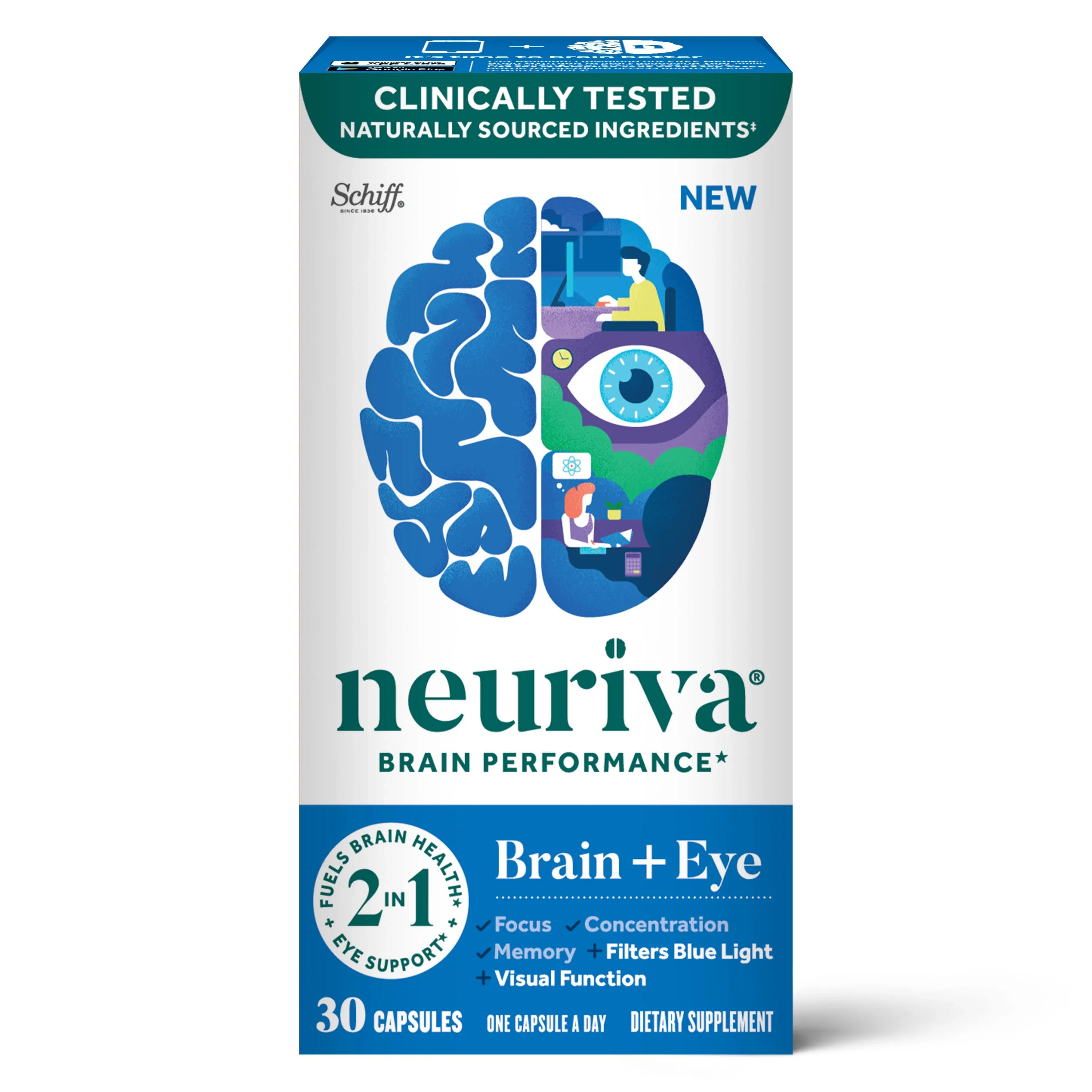 Neuriva Brain + Eye Vitamins A C E