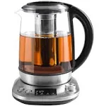 Mecity HB-K002C Silver Clear Electric Kettle With Removable Infuser 1200W USED