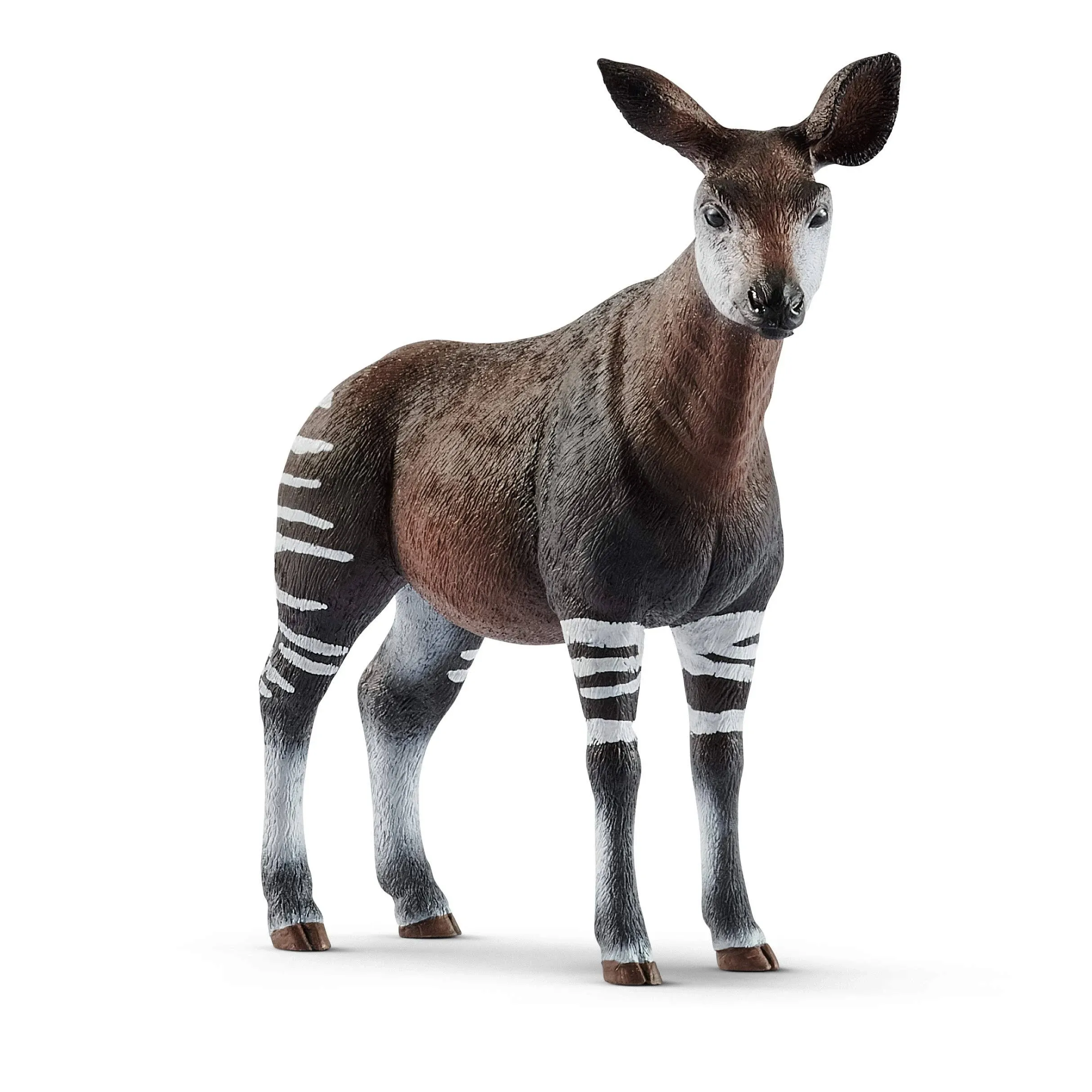 Kids Okapi Educational Toy Plastic Forest Zebra Giraffe Figurine for Ages 3-8