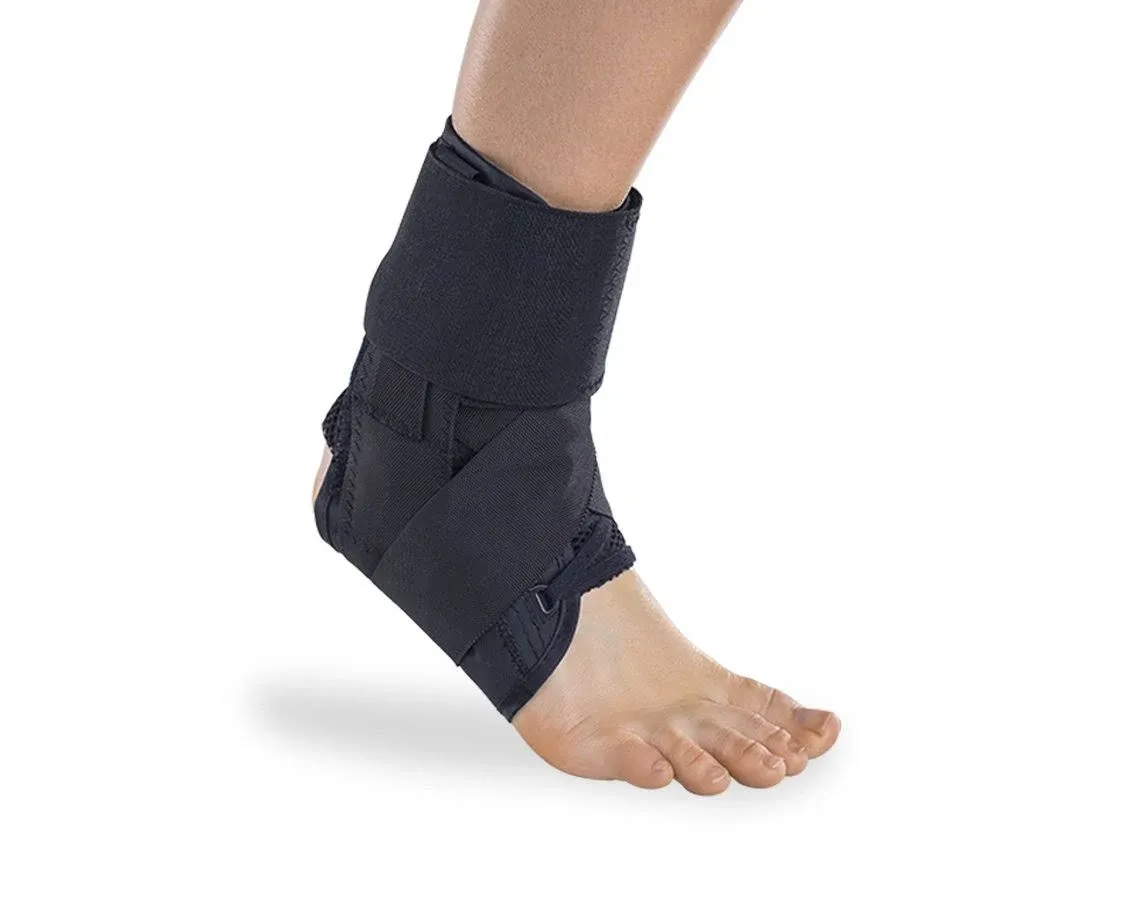 DonJoy Stabilizing Pro Ankle Support Brace, Black, XX-Small