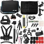 Kitspeed 50 in 1 Basic Common Action Camera Outdoor Sports Accessories Kit for GoPro Hero 12/11/10/9/8/7/6/fusion/5/Session/4/3/DJI/SJ400