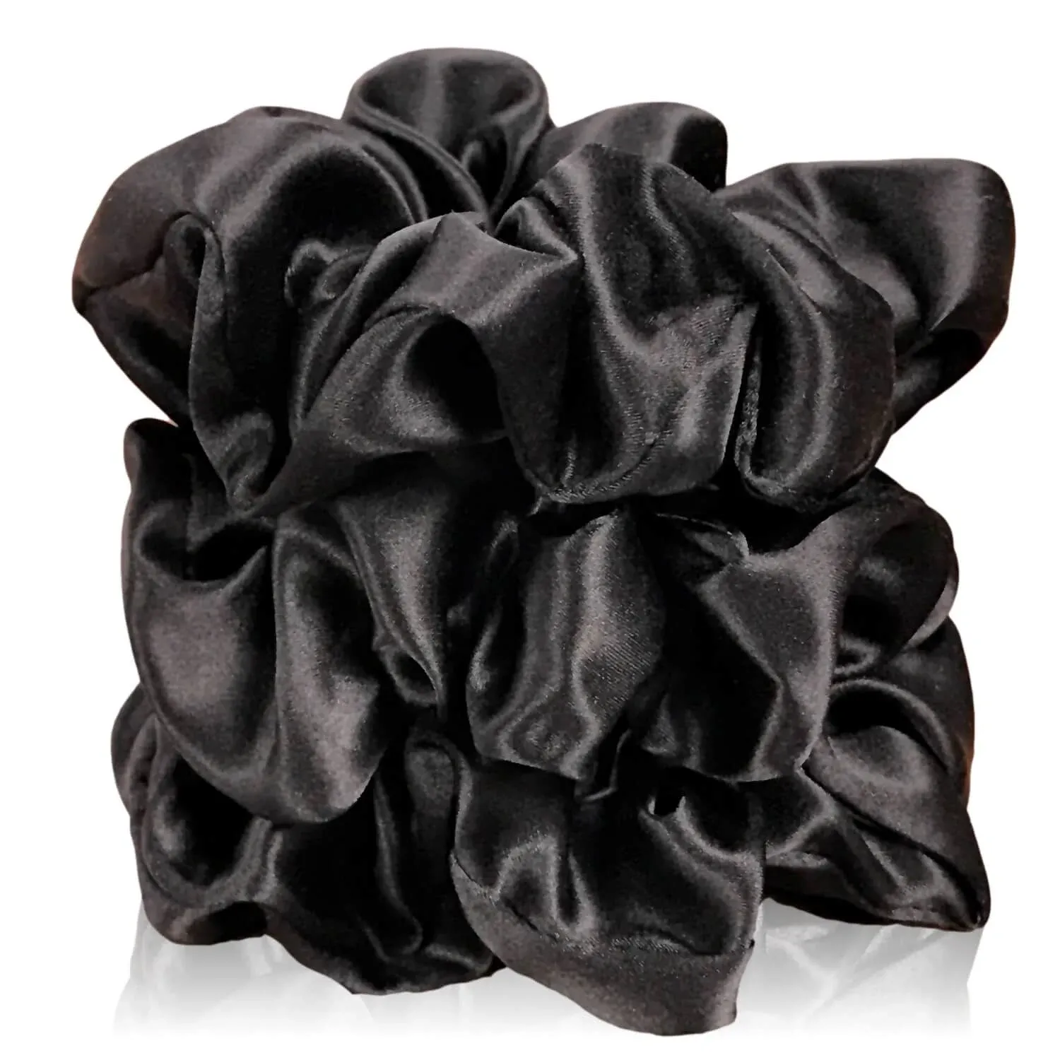 Celestial Silk Mulberry Silk Scrunchies for Hair (Small, Dark Taupe)