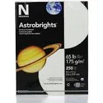 Astrobrights&reg; Card Stock, Stardust White, Letter (8.5&quot; x 11&quot;), 65 Lb, Pack Of 250