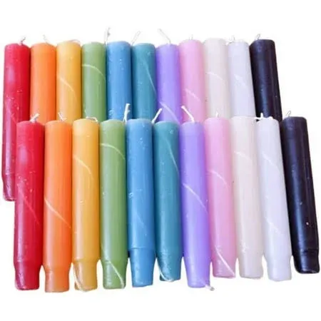 Candlestock Hippie Drippy Drip Candles - Pack of 22 Dripping Taper Candles - Wine Bottle Melting Candles (2 of Each Color)