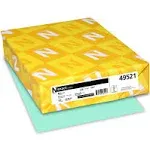 Neenah Paper Exact Index Card Stock, 110lb, 8.5 x 11, Blue, 250/Pack