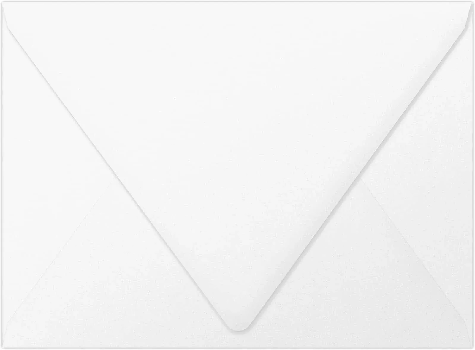 LUXPaper A7 Contour Flap Invitation Envelopes | 5 1/4" x 7 1/4" | Bright White | 70lb. Text | 50 Qty