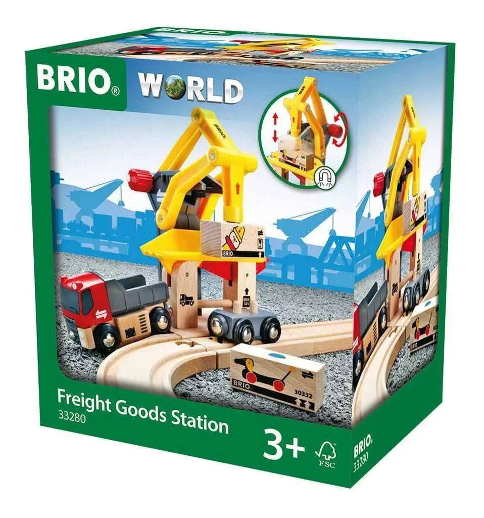 BRIO World Freight Goods Station for Kids Age 3 Years Up - Compatible with all B