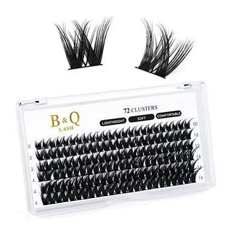 Lash Clusters B17 Mixed Tray Manga Lashes 72 Clusters Lashes B&Q DIY Eyelash ...