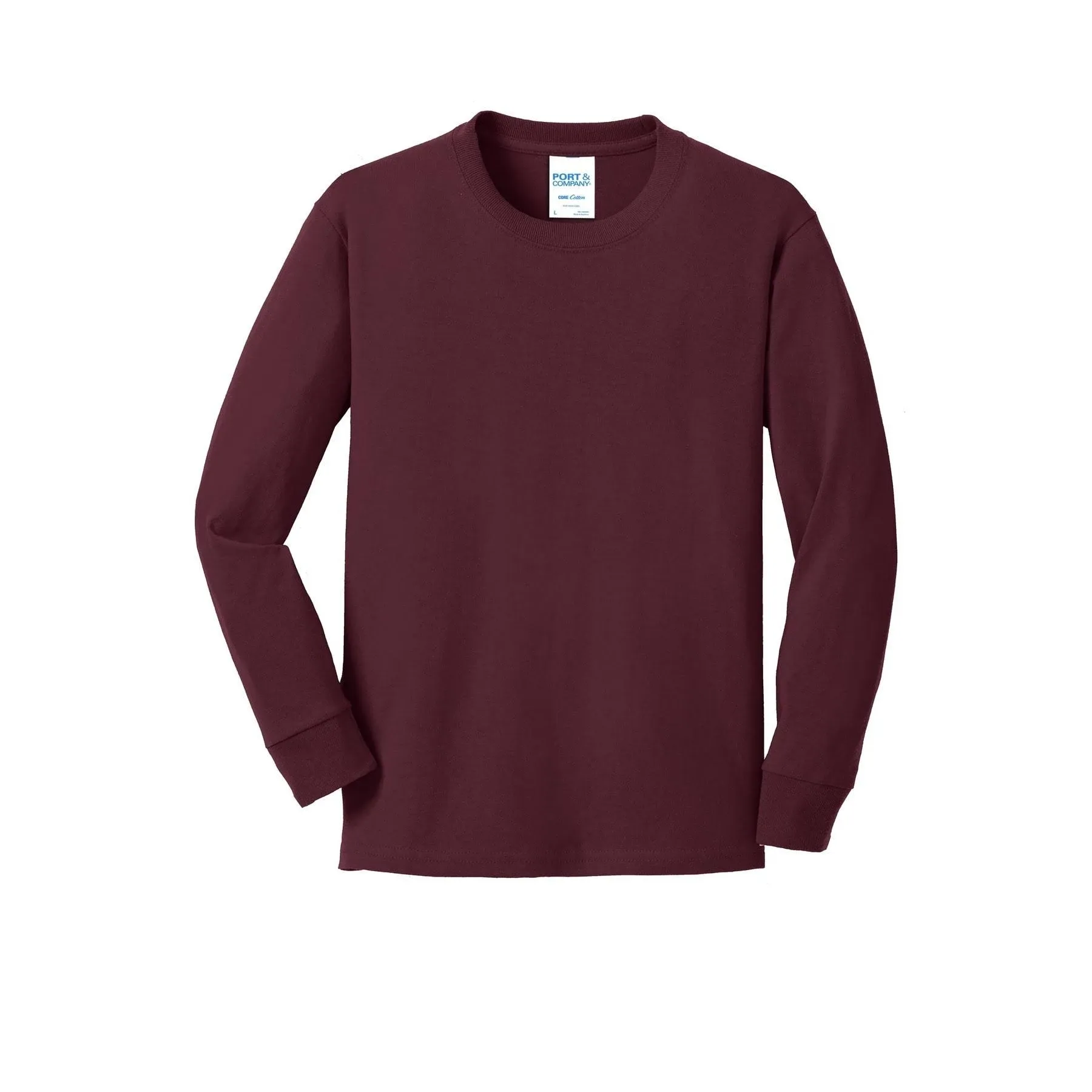 Port & Company Youth Long Sleeve Core Cotton Tee