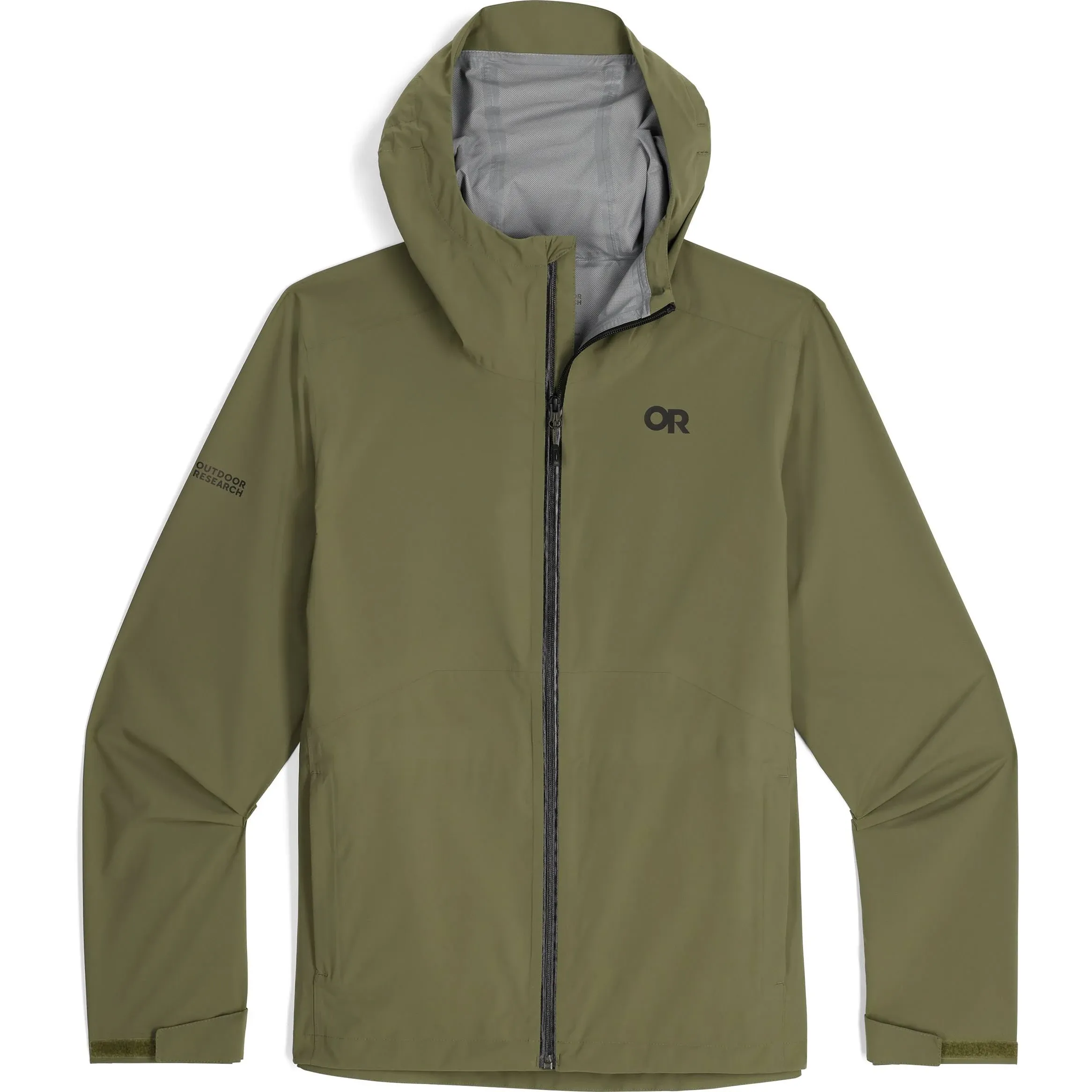 Outdoor Research Men's Stratoburst Stretch Rain Jacket-Medium Ranger Green