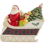 Spode Christmas Tree Santa Sleigh Cookie Jar