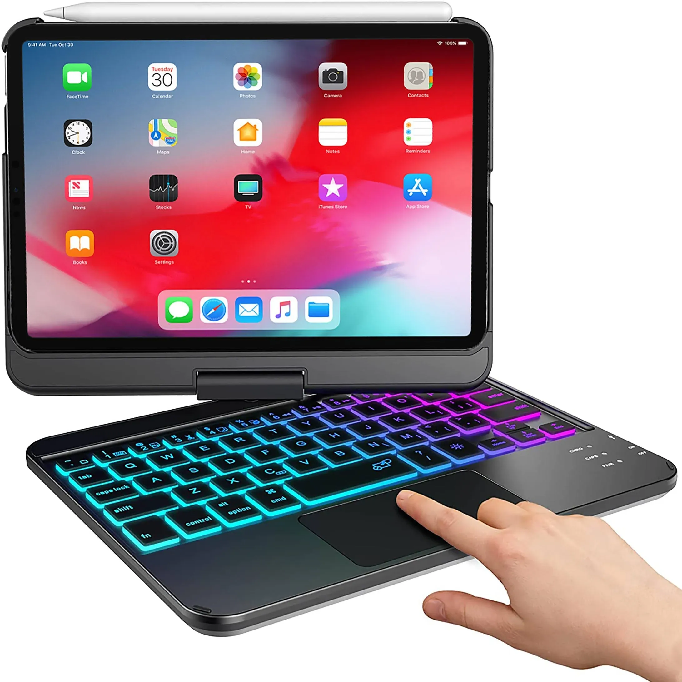 Snugg iPad 10th Generation Case with Keyboard (2022), Wireless Backlit Touchpad Bluetooth iPad 10.9 Case with Keyboard 2022 360 Degree Rotatable