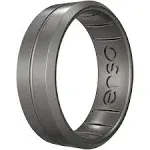 Enso Rings Classic Contour Elements Series Silicone Ring - Platinum