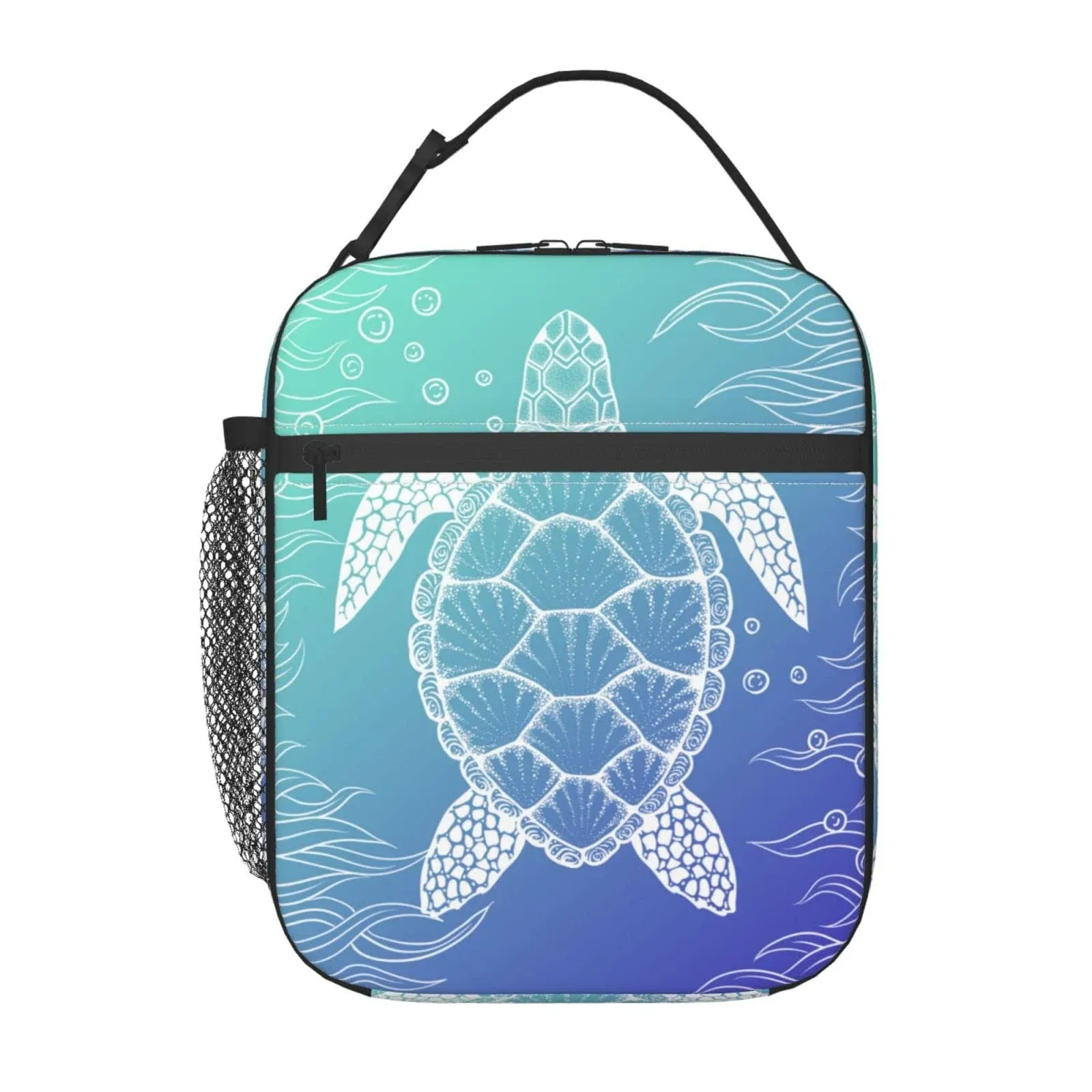 Echoserein Sea Turtle Ocean Lunch Bag Insulated Lunch Box Reusable Lunchbox ...