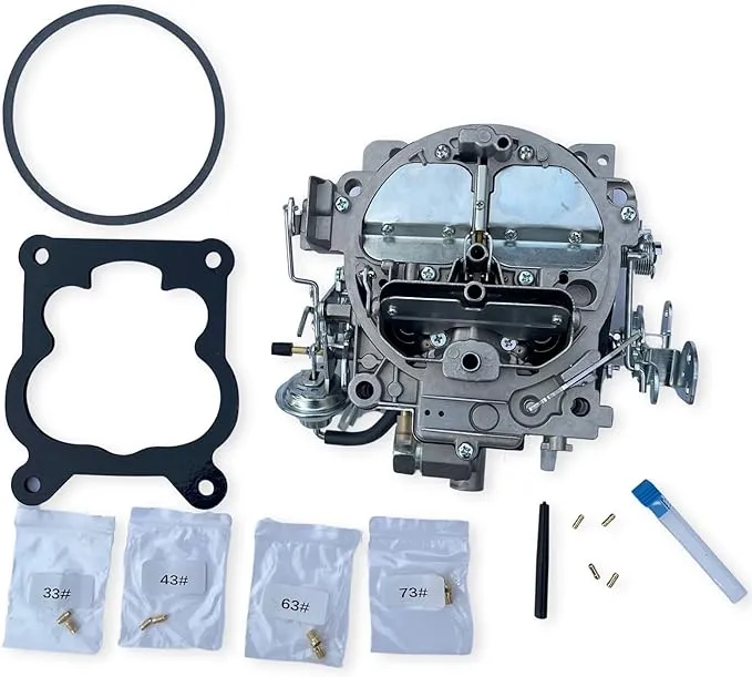 4 Barrel Carburetor Compatible with 1901R Rochester Quadrajet 4MV Chevy 66-73 ...