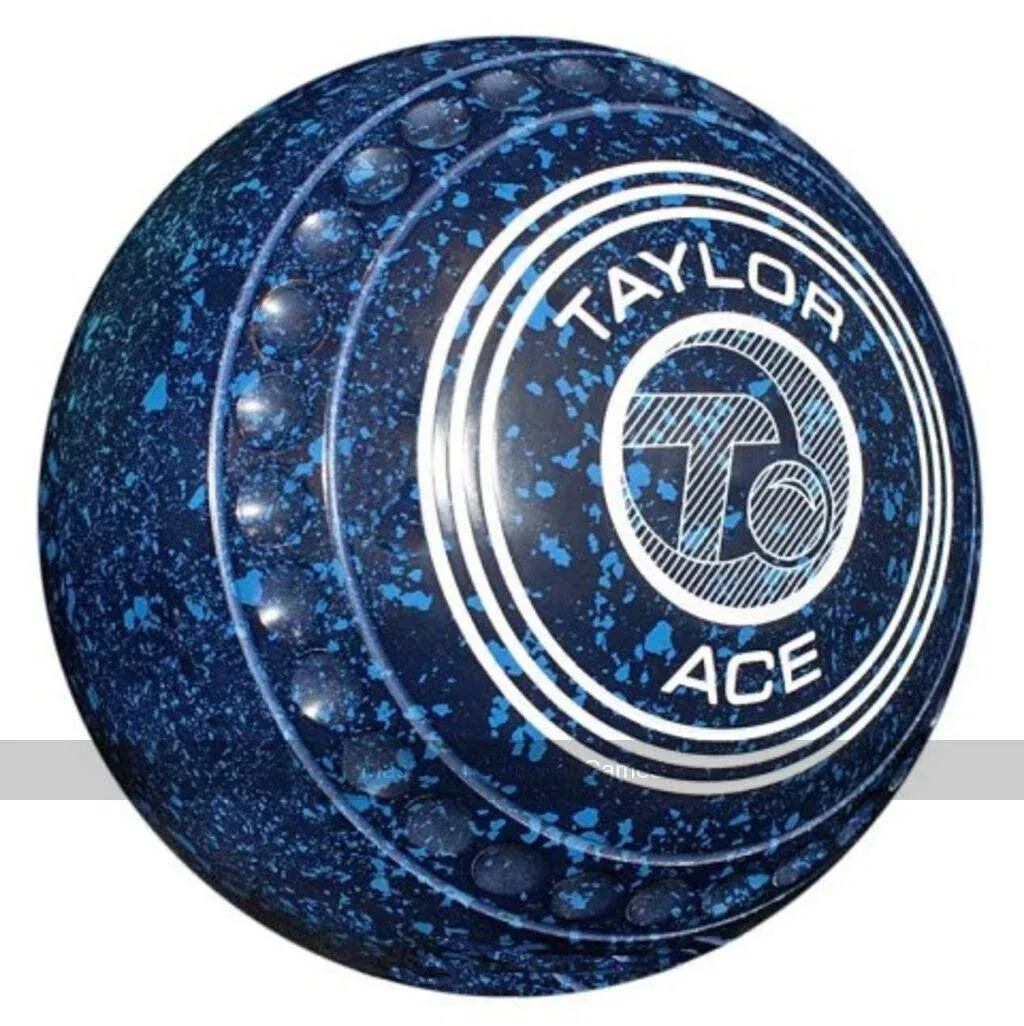 Taylor ACE Dark Blue / Blue Bowls - Set of 4, Heavy, Size 2, Progrip