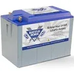 Battle Born Batteries Lithium-Ion (LiFePO4) Deep Cycle 24V Battery 50Ah – Safe ...