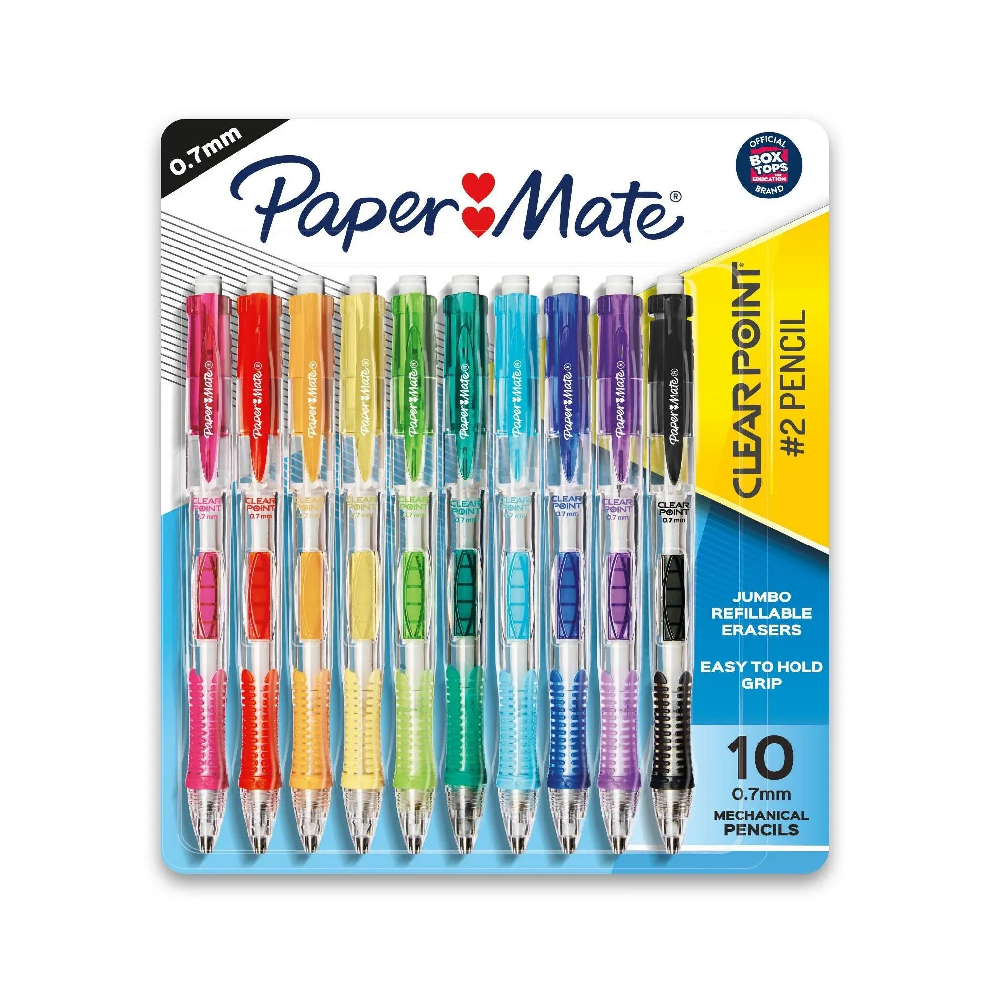 Paper Mate Clearpoint Mechanical Pencils - 0.7 mm Lead Diameter - Assorted Barrel - 6 / Pack