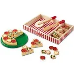 Melissa & Doug Pizza Party Wooden Play Food Set